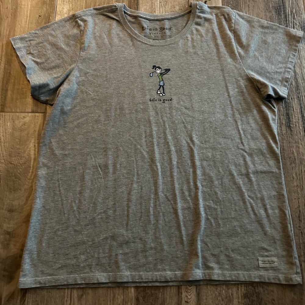 Life is Good Lady Golfer T-shirt